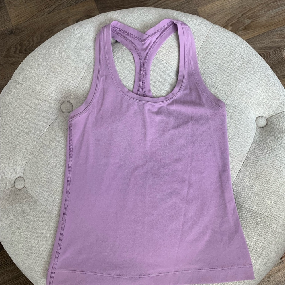 lululemon Cool Racerback Short Tank color Wisteria Purple Size 2
